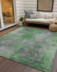 Addison Rugs Naelira Green Washable Indoor-Outdoor Rug
