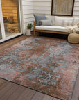 Addison Rugs Naelira Orange Washable Indoor-Outdoor Rug