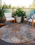 Addison Rugs Naelira Orange Washable Indoor-Outdoor Rug