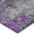 Addison Rugs Naelira Purple Washable Indoor-Outdoor Rug