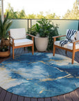 Addison Rugs Naelius Blue Washable Indoor-Outdoor Rug