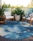 Addison Rugs Naelius Blue Washable Indoor-Outdoor Rug