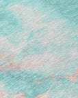 Addison Rugs Naelius Teal Washable Indoor-Outdoor Rug