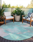 Addison Rugs Naelius Teal Washable Indoor-Outdoor Rug