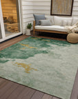 Addison Rugs Naelora Green Washable Indoor-Outdoor Rug