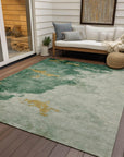 Addison Rugs Naelora Green Washable Indoor-Outdoor Rug