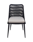 Naples Grey Fabric Outdoor Dining Chair 2PC-Outdoor Dining Chairs-LH Imports-LOOMLAN