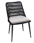 Naples Grey Fabric Outdoor Dining Chair 2PC-Outdoor Dining Chairs-LH Imports-LOOMLAN