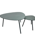 Naples Steel Outdoor Nesting Coffee Table 2PC-Outdoor Coffee Tables-LH Imports-LOOMLAN