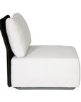 Naples White Fabric Outdoor Modular Sofa
