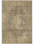 Naraxa Brown Washable Indoor - Outdoor Rug - LOOMLAN - LOOMLAN Rugs - Outdoor Rugs