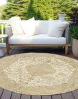LOOMLAN Rugs Naraxa Ivory Washable Indoor-Outdoor Rug