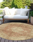 LOOMLAN Rugs Naraxa Orange Washable Indoor-Outdoor Rug