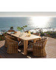 Sunset West Natural Teak Outdoor Dining Table