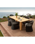 Sunset West Natural Teak Outdoor Dining Table