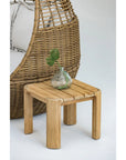 Sunset West Natural Teak Rectangular Outdoor End Table