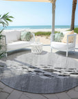 Addison Rugs Nautical Grey Washable Indoor-Outdoor Rug