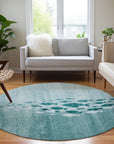Addison Rugs Nautical Teal Washable Indoor-Outdoor Rug
