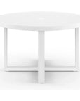 Sunset West Newport Aluminum Round Outdoor Dining Table