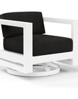Sunset West Newport Sunbrella Swivel Outdoor Club Chair
