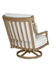 Castelle Nicoya High Back Swivel Rocking Lounge Chair with Sunbrella Cushions