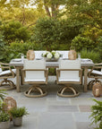 Nicoya Sling Swivel Rocking Dining Chair By Castelle-Outdoor Dining Chairs-Castelle-LOOMLAN