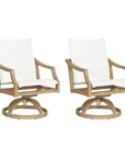 Nicoya Sling Swivel Rocking Dining Chair By Castelle-Outdoor Dining Chairs-Castelle-LOOMLAN