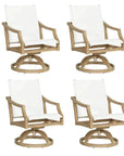Nicoya Sling Swivel Rocking Dining Chair By Castelle-Outdoor Dining Chairs-Castelle-LOOMLAN