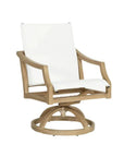 Nicoya Sling Swivel Rocking Dining Chair By Castelle-Outdoor Dining Chairs-Castelle-LOOMLAN