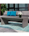 Nomad Concrete Outdoor Rectangular Coffee Table-Outdoor Coffee Tables-SUNPAN-LOOMLAN
