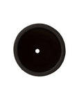 Emissary Notch Matte Black Ceramic Outdoor Planter