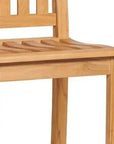 HiTeak Oasis Teak Outdoor Armless Barstool