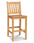 HiTeak Oasis Teak Outdoor Armless Barstool