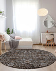 Addison Rugs Ocean Ripples Brown Washable Indoor-Outdoor Rug