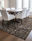 Addison Rugs Ocean Ripples Brown Washable Indoor-Outdoor Rug