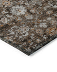 Addison Rugs Ocean Ripples Brown Washable Indoor-Outdoor Rug