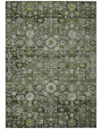 Addison Rugs Ocean Ripples Green Washable Indoor-Outdoor Rug