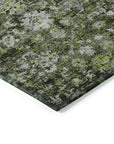 Addison Rugs Ocean Ripples Green Washable Indoor-Outdoor Rug