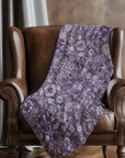 Addison Rugs Ocean Ripples Purple Washable Indoor-Outdoor Rug