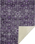 Addison Rugs Ocean Ripples Purple Washable Indoor-Outdoor Rug