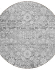 Addison Rugs Ocean Ripples Silver Washable Indoor-Outdoor Rug