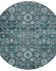Addison Rugs Ocean Ripples Teal Washable Indoor-Outdoor Rug