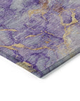 Addison Rugs Oelara Purple Washable Indoor-Outdoor Rug