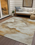 Addison Rugs Oelas Brown Washable Indoor-Outdoor Rug
