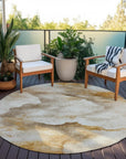 Addison Rugs Oelas Brown Washable Indoor-Outdoor Rug