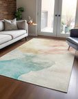 Addison Rugs Oelel Ivory Washable Indoor-Outdoor Rug