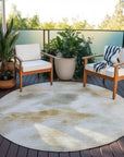 Addison Rugs Oelion Ivory Washable Indoor-Outdoor Rug