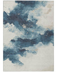Addison Rugs Oelir Blue Washable Indoor-Outdoor Rug