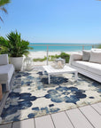 Addison Rugs Oelira Blue Washable Indoor-Outdoor Rug