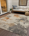 Addison Rugs Oelius Orange Washable Indoor-Outdoor Rug